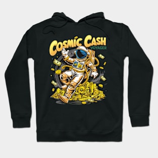 Astronaut's Fortune: Galactic Wealth Adventure Hoodie